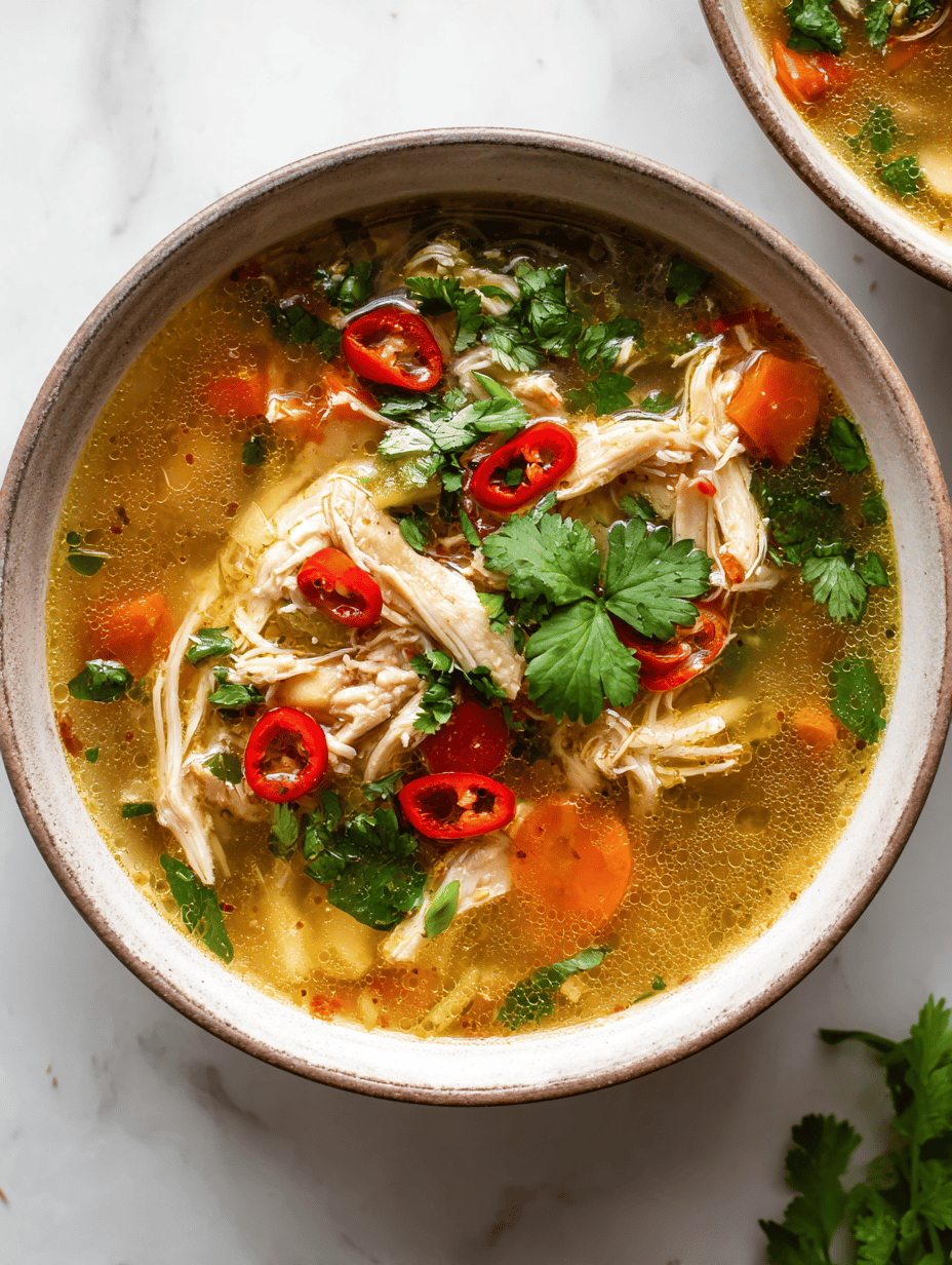 spicy chicken soup recipe